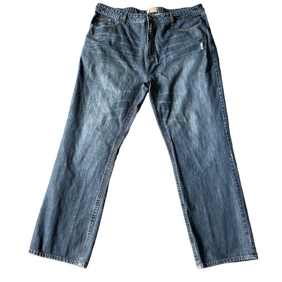 Girbaud Jeans Mens 42M Blue Utility Straight Leg Y2K Denim‎ Casual 33in Inseam - Picture 1 of 10